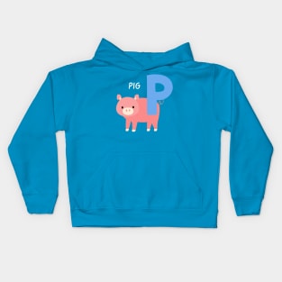 Pig name animal funny Kids Hoodie